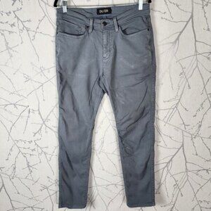 DU/ER Blue Gray Sateen Stretch Mid Rise N2X Slim Fit Pants